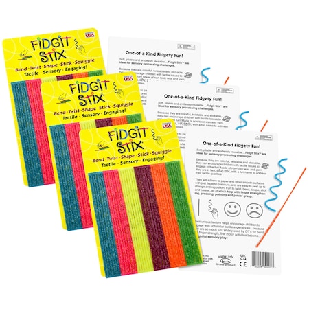 Wikki Stix Fidgit Stix, 126PK 207